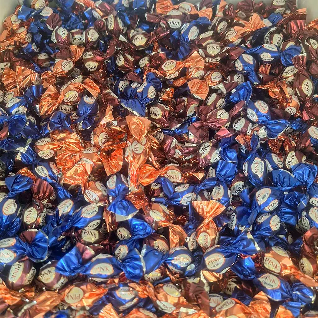 شکلات پینک روسی طعم شکلاتی 1 کیلوگرمی | Pink Chocolate Truffle 2 شکلات پینک