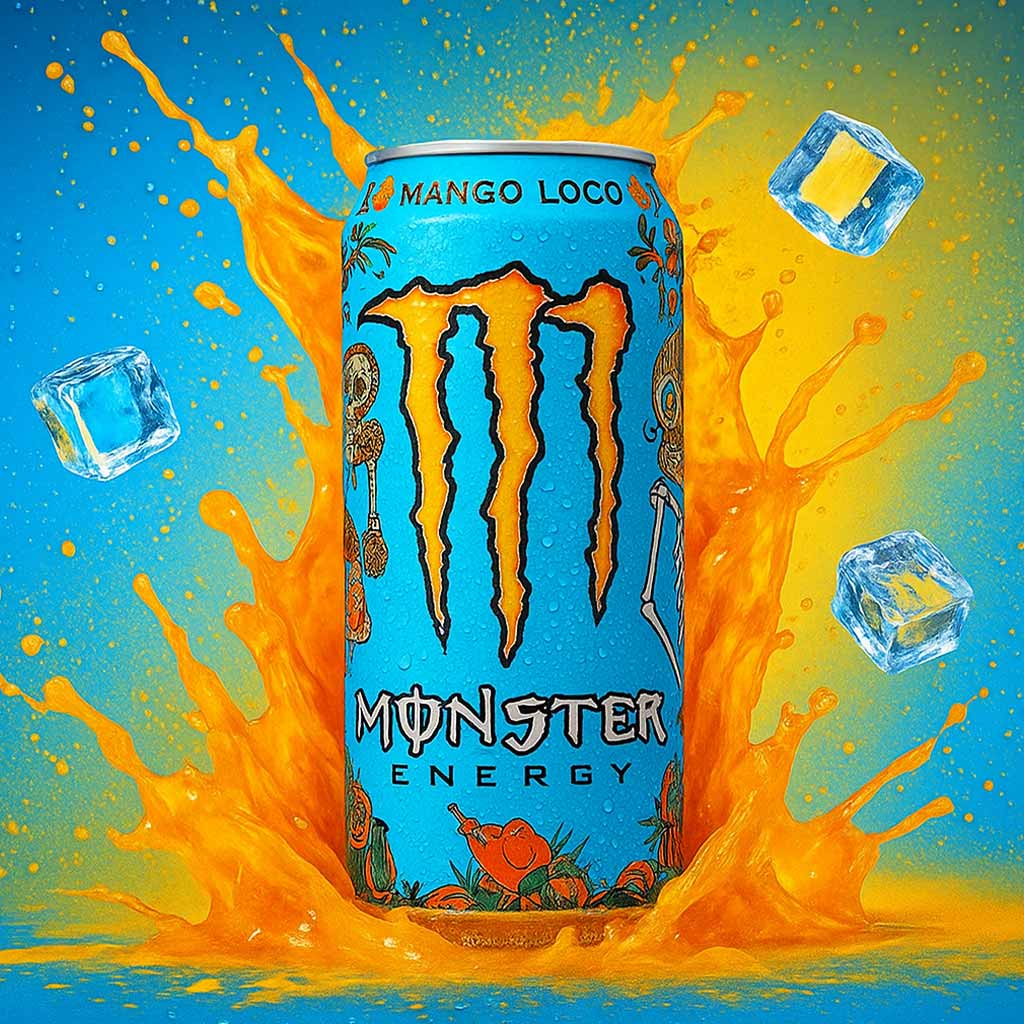 نوشیدنی انرژی زا مانستر مدل مانگو لوکو 500 میلی لیتر | Mango Loco Monster 2 مانستر انبه 2