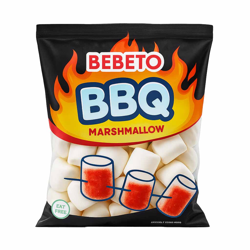مارشمالو کبابی ببتو 275 گرمی | Bebeto BBQ Marshmallow 1 مارشمالو کبابی ببتو
