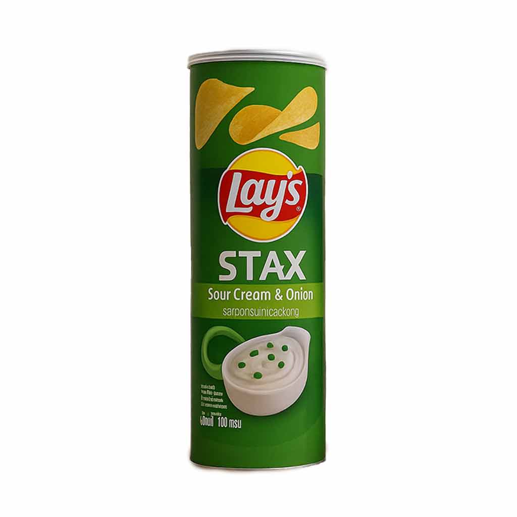 چیپس لیز با طعم خامه ترش و پیاز 100 گرم | Lays Sour Cream & Onion Chips 1 خرید چیپس لیز خامه و پیاز