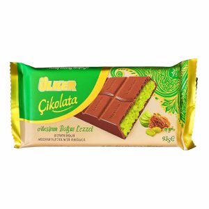 شکلات دبی با فیلینگ کادایف و پسته اولکر 93 گرم | Ulker Dubai Chocolate 19 خرید شکلات دبی اولکر