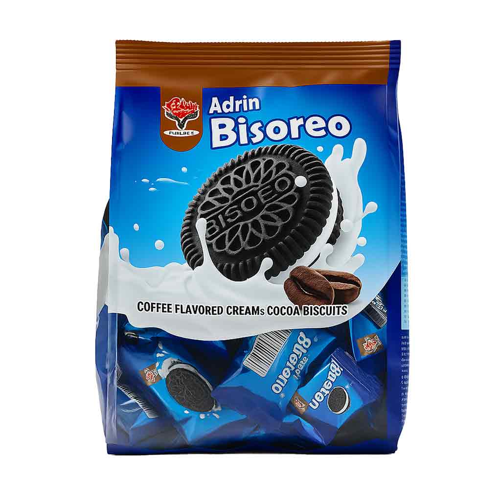 بیسکویت کرمدار قهوه و کاکائو آدرین 450 گرم | Adrin Coffee & Cocoa Cream Biscuits 1 بیسکویت کرمدار قهوه و کاکائو آدرین