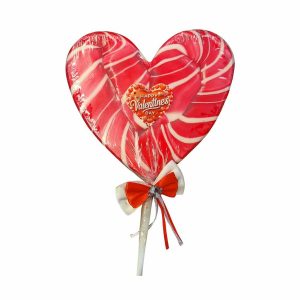 آبنبات چوبی قلبی بزرگ ولنتاین